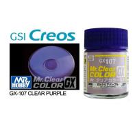GX107 Clear Purple Purpura Transparente  Laca Mr. Hobby 18ml